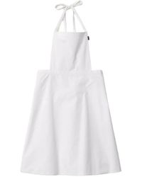 Miu Miu - Poplin Apron Mini Dress - Lyst