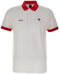 BOSS - Paddy Flat-Knit Logo Polo Shirt - Lyst