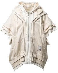Maison Mihara Yasuhiro - Hoodie Sans Manches À Design Superposé - Lyst