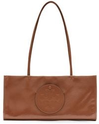 Tory Burch - Ella Logo-Patch Shoulder Bag - Lyst