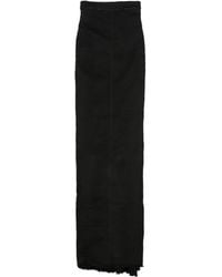 Rick Owens - Dirt Pillar Denim Maxi Skirt - Lyst