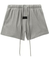 Fear Of God - Logo-patch Cotton Track Shorts - Lyst