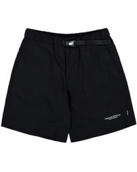 Neighborhood - Belted Logo-Print Shorts - Lyst