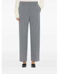 The Row - Wool Zip Trousers - Lyst