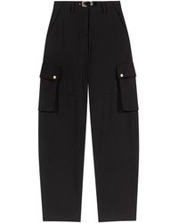 Maje - Pantalones Cargo Con Hebilla - Lyst