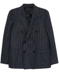Lardini - Striped Double-Breasted Suit - Lyst