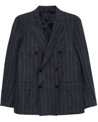 Lardini - Striped Double-Breasted Suit - Lyst