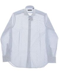 Corneliani - Awning-Stripe French-Collar Shirt - Lyst