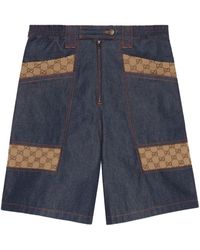 Gucci - Denim Bermuda Shorts - Lyst
