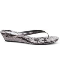 Christopher Esber - Scala Velvet Wedge Sandals - Lyst