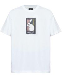 Paul Smith - Rabbit-Print T-Shirt - Lyst