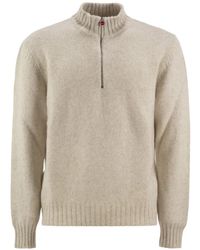 Kiton - Cashmere Half-Zip Sweater - Lyst