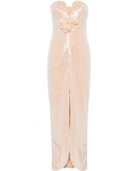 Self-Portrait - Maxikleid Mit Pailletten - Lyst