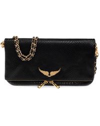 Zadig & Voltaire - Rock Soft Wild Clutch Bag - Lyst