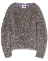 Jil Sander - Metallic Mohair-Blend Jumper - Lyst