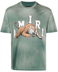 Amiri - Collegiate Tiger Crewneck T-shirt - Lyst