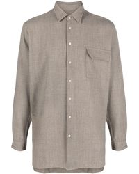 Paura - Flap-pocket Button-up Shirt - Lyst