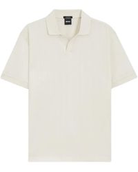 BOSS - Cotton-Jacquard Polo Shirt With Johnny Collar - Lyst