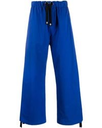 Versace - Wide-Leg Cotton Track Pants - Lyst