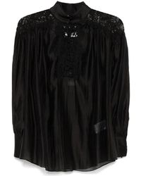 Nissa - Lace-Detail Blouse - Lyst