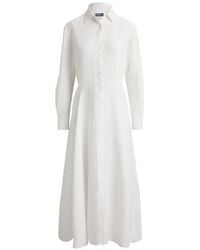 Polo Ralph Lauren - Linen A-Line Shirt Dress - Lyst