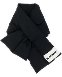 Jil Sander - Down Scarf 01 Sciarpe Nero-Donna - Lyst