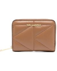 Karl Lagerfeld - Portafoglio K/Kuilt Con Zip - Lyst