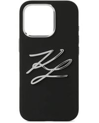 Karl Lagerfeld - ロゴ Iphone 16 Pro ケース - Lyst