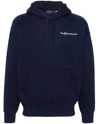 Polo Ralph Lauren - Logo-Print Drawstring Hoodie - Lyst