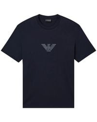 Emporio Armani - Logo Cotton T-Shirt - Lyst