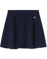 Ganni - Cashmere Wool Mini Skirt - Lyst