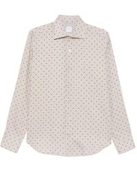 Eleventy - Polka-Dot Long-Sleeve Shirt - Lyst