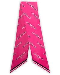 Givenchy - Maxi Shadow Logo-Print Bandeau Scarf - Lyst