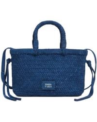 Bimba Y Lola - Small Plaited Suede Crossbody Bag - Lyst
