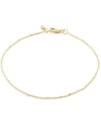 Monica Vinader - 14Kt Shimmer Chain Bracelet - Lyst