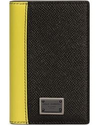 Dolce & Gabbana - Leather Logo Plaque Card Holder - Lyst