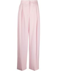 Alexander McQueen - Pleated High-waisted Trousers - Lyst