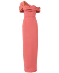 Carolina Herrera - Draped Off-Shoulder Column Gown - Lyst