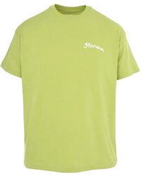 flâneur - Katoenen T-Shirt Met Borduurwerk - Lyst