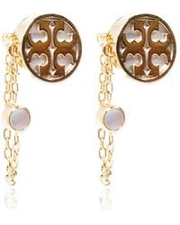 Tory Burch - Icon Mother-Of-Pearl Chain Earrings - Lyst