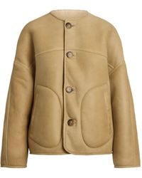 Polo Ralph Lauren - Button-Fastening Sheepskin Coat - Lyst