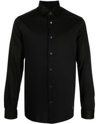 Emporio Armani - Lyocell-blend Button-up Shirt - Lyst