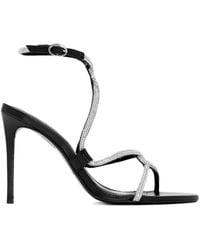 SCHUTZ SHOES - Sandales À Ornements En Cristal 100 Mm - Lyst