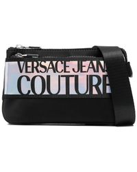 Versace - Iridescent Logo-print Belt Bag - Lyst