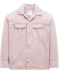 Courreges - Notched-Collar Cotton Denim Jacket - Lyst
