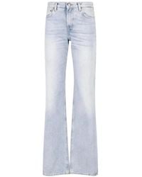 Haikure - Star Faded-Effect Flared-Leg Jeans - Lyst