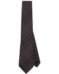 Paul Smith - Signature Stripe Houndstooth Tie - Lyst
