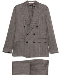 Tagliatore - Pinstripe Double-Breasted Blazer - Lyst