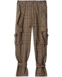 Burberry - シルクブレンド パンツ - Lyst