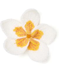 Alanui - Frangipani Brosche Mit Stickerei - Lyst